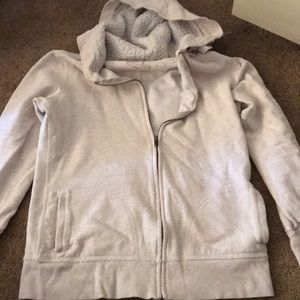 Tan zip up hoodie